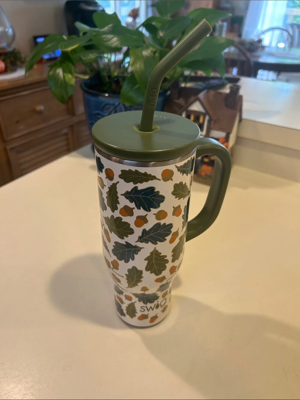 Swig Autumn Breeze  Pattern 30 oz Tumbler with Straw